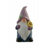 Figura orrmanó kerámia 6.8*6.8*13.3 glitteres lila sapkás