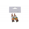 Figura orrmanó poly 2,2*2,1*5,4 cm s/2 színes