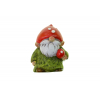 Figura orrmanó poly gombával 3*2.5*4cm zöld/piros
