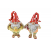 Figura orrmanó poly strandoló 6.5*6.5*11.5cm 2féle piros