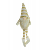 Figura orrmanó textil 15*7*45cm lógólábú LED-es csíkos 2féle barna/fehér