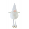 Figura orrmanó textil 28 cm álló fehér