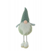 Figura orrmanó textil 28 cm álló zöld