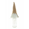 Figura Orrmanó üvegen 32.5CM LED-es  v.barna