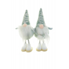Figura orrnanó fiú/lány textil 16cm fehér/türkiz