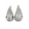 Figura orrnanó fiú/lány textil 18cm szürke