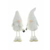 Figura orrnanó fiú/lány textil 28cm fehér