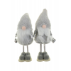 Figura orrnanó fiú/lány textil 28cm szürke