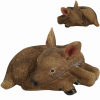 Figura őzike poly fekvő 20cm barna