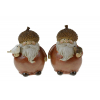 Figura poly 9*7*13 cm 2 féle barna