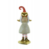 Figura poly lány 4.5*4*14.2cm arany szívvel