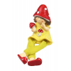 Figura polylógó lábú gomba kalap 5*15cm sárga