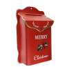 Dekor postaláda fém 18*9.5*31cm piros