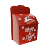 Dekor postaláda fém 20*12*30.3cm piros