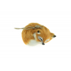 Figura róka plüss 5,5cm barna