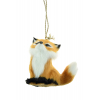 Figura róka plüss 7cm barna