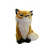 Figura róka plüss 8*5*8cm barna