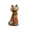 Figura róka poly 11.7cm barna