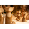 Figura róka porcelán 5.2*5*9.5cm 2féle barna