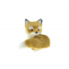 Figura róka textil 7.5*4.5CMcm barna