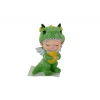 Figura sárkányjelmezes fiú poly 5*3,5*7cm álló zöld