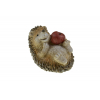 Figura süni poly 10*7.5*8cmH almával szürke