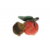 Figura süni poly almával 6,3*3,4*5cm barna/piros