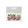 Figura süti fa 4cm s/6 rózsaszín