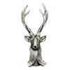 Figura szarvas fej poly 12*18*29cm ezüst