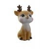 Figura szarvas gida poly 5,8*5,7*10cm ülő barna