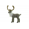 Figura szarvas plüss 10*4*13cm szürke
