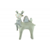 Figura szarvas poly 11.5*4*16cm szürke