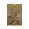 Figura szarvas poly 1,5-7,6cm s/4 barna