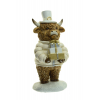 Figura szarvas poly 15cm fehér