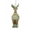 Figura szarvas poly 3*2.5*9cm barna