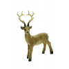 Figura szarvas poly 7*3*13cm barna