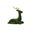 Figura szarvas poly fekvő 12.5*5.8*12.6cm zöld