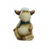 Figura szarvas terrakotta 10.5cm barna