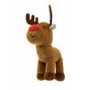 Figura szarvas textil 17*18*25cm barna