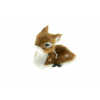 Figura szarvasgida textil 6.5*4*5CMcm barna/fehér