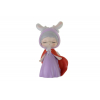 Figura szarvasjelmezes kislány poly 5*4,5*10cm lila