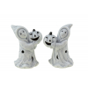 Figura szellem kerámia 13,2*10*19,8 cm LED-es 2 féle szürke