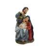 Figura szent család poly 13.5cm kék