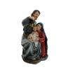 Figura szent család poly 21.5cm kék