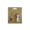 Figura szent család poly 5,8cm s/3 fehér