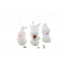 Figura textil 13 cm akasztós 3 féle