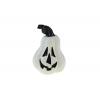 Figura tök poly 3,7*3,7*5,2 cm halloween fehér