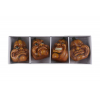 Figura tök poly 3,9*3,6*4,6cm s/4 arc mintával narancs