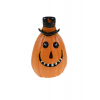 Figura tök poly 5,3*5,3*8,4 cm halloween kalapos narancs