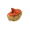 Figura tök poly kosárban 5.5*4*4.5cm narancs
